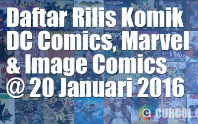 Daftar Rilis Komik Barat Per Tanggal 20 Januari 2016