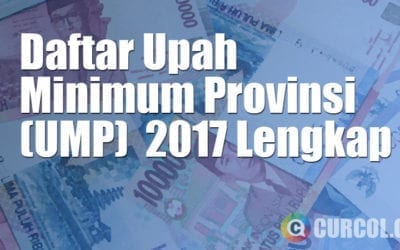 Daftar Upah Minimum Provinsi (UMP) 2017 Lengkap Daftar Upah Minimum Provinsi (UMP) 2017 Lengkap