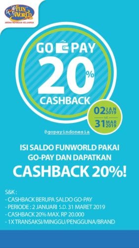 Poster promo Go-Pay dan FunWorld