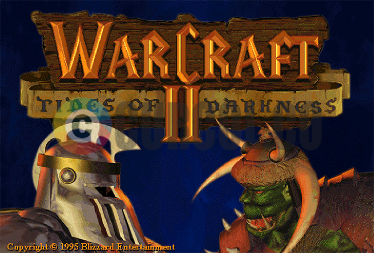 Tampilan awal Warcraft II: Tides of Darkness