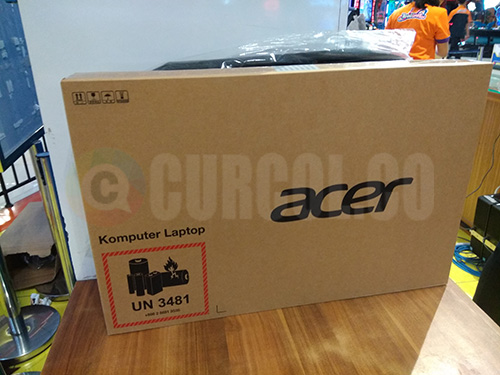 Penampakan boks Acer Aspire A314-32-C3X0