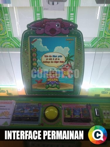 antar muka mesin arcade turtle stacker