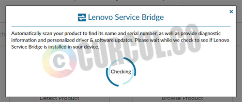 pengecekan Lenovo Service Bridge