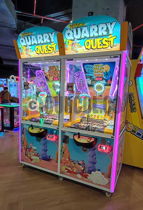 penampakan mesin arcade flintstone quarry quest