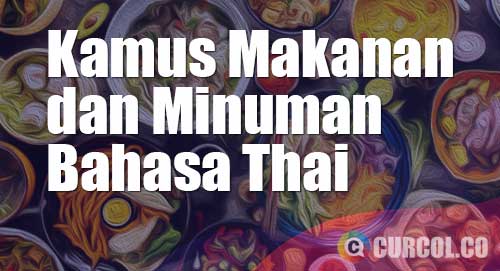 kamus makanan minuman bahasa thai