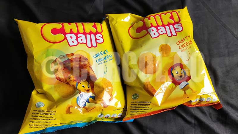 beberapa varian snack chiki balls