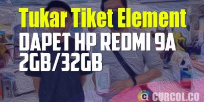 Dapet HP Redmi 9A Dari Tukar Tiket Element
