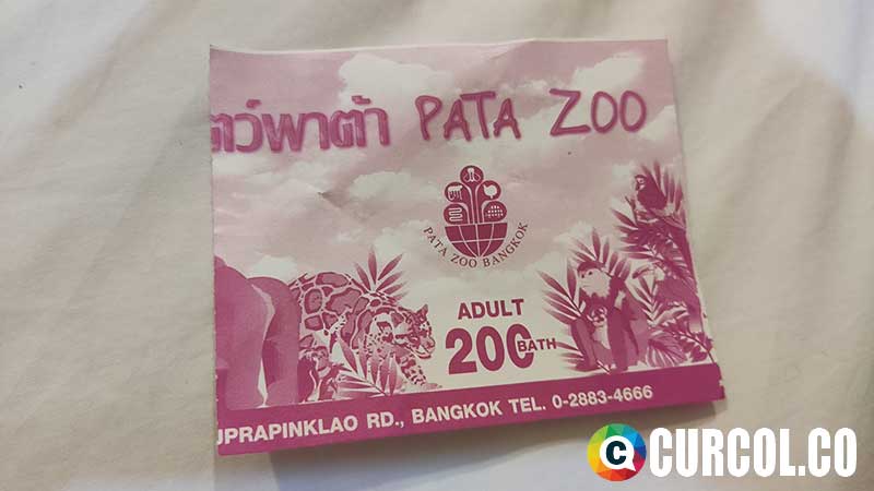 bukti tiket masuk pata zoo