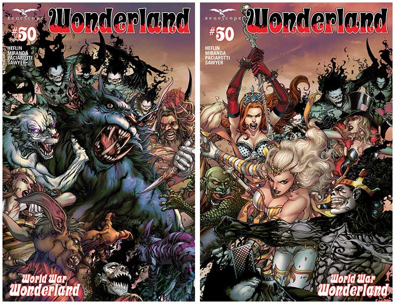 cover varian komik wonderland 50 world war wonderland